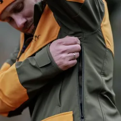 Blaser Tackle Softshell Oliv/blaze orange bunda