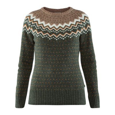 Fjällräven Ovik Knit Deep Forest dámsky pulóver