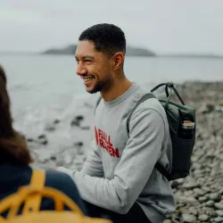 Fjallräven Logo Sweater Grey mikina